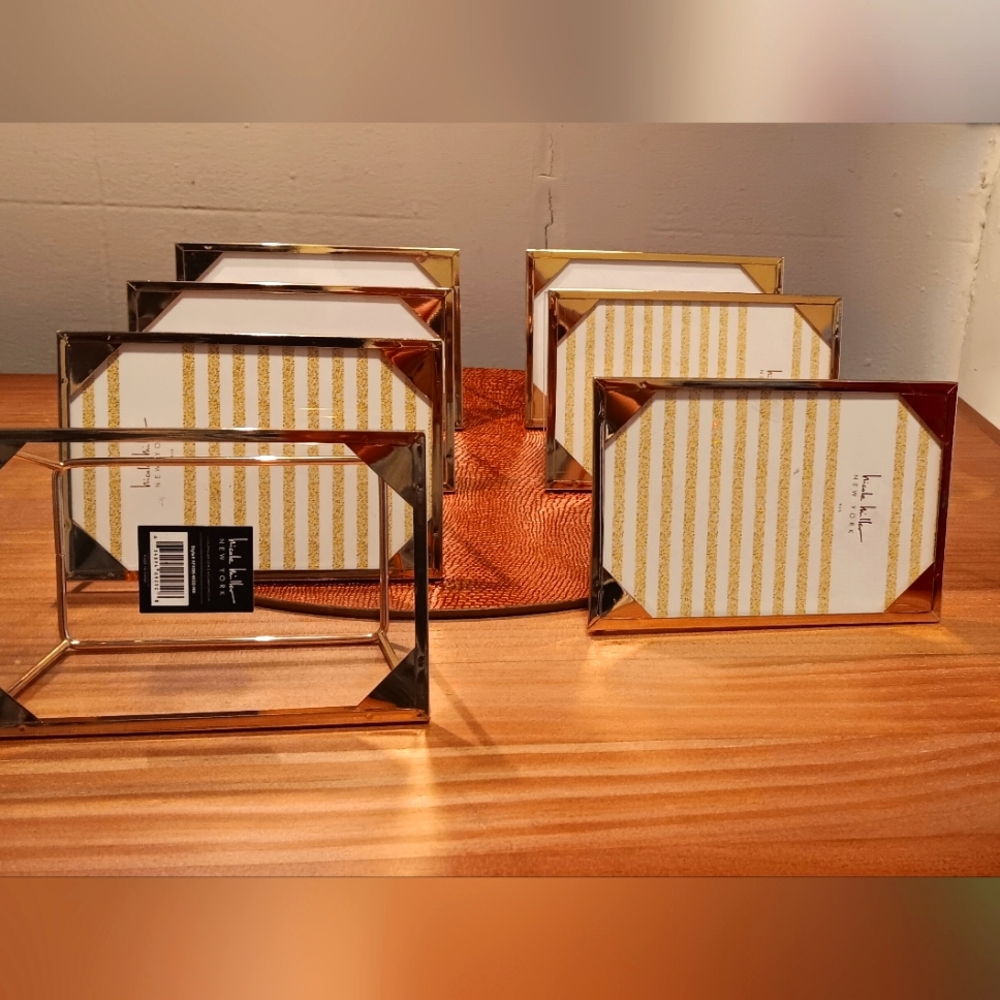 3x5 Nicole Miller Rose Gold Metal Picture Frames